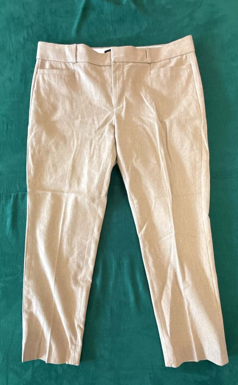 Banana Republic Sloan Petite Pants Size 10 Beige Tan Career Trousers